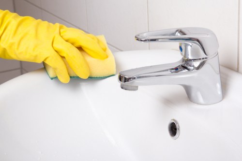 Close-up of upholstery stain removal service