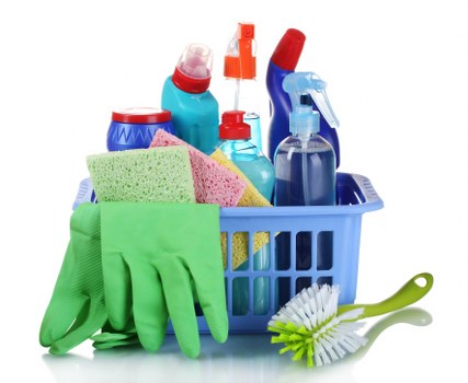 Manager assessing a carpet cleaning service issue